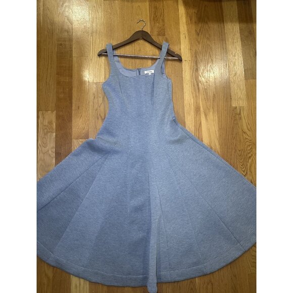 Anthropologie Du Paradis Gray A-Line Midi Dress Size Small - Picture 2 of 8